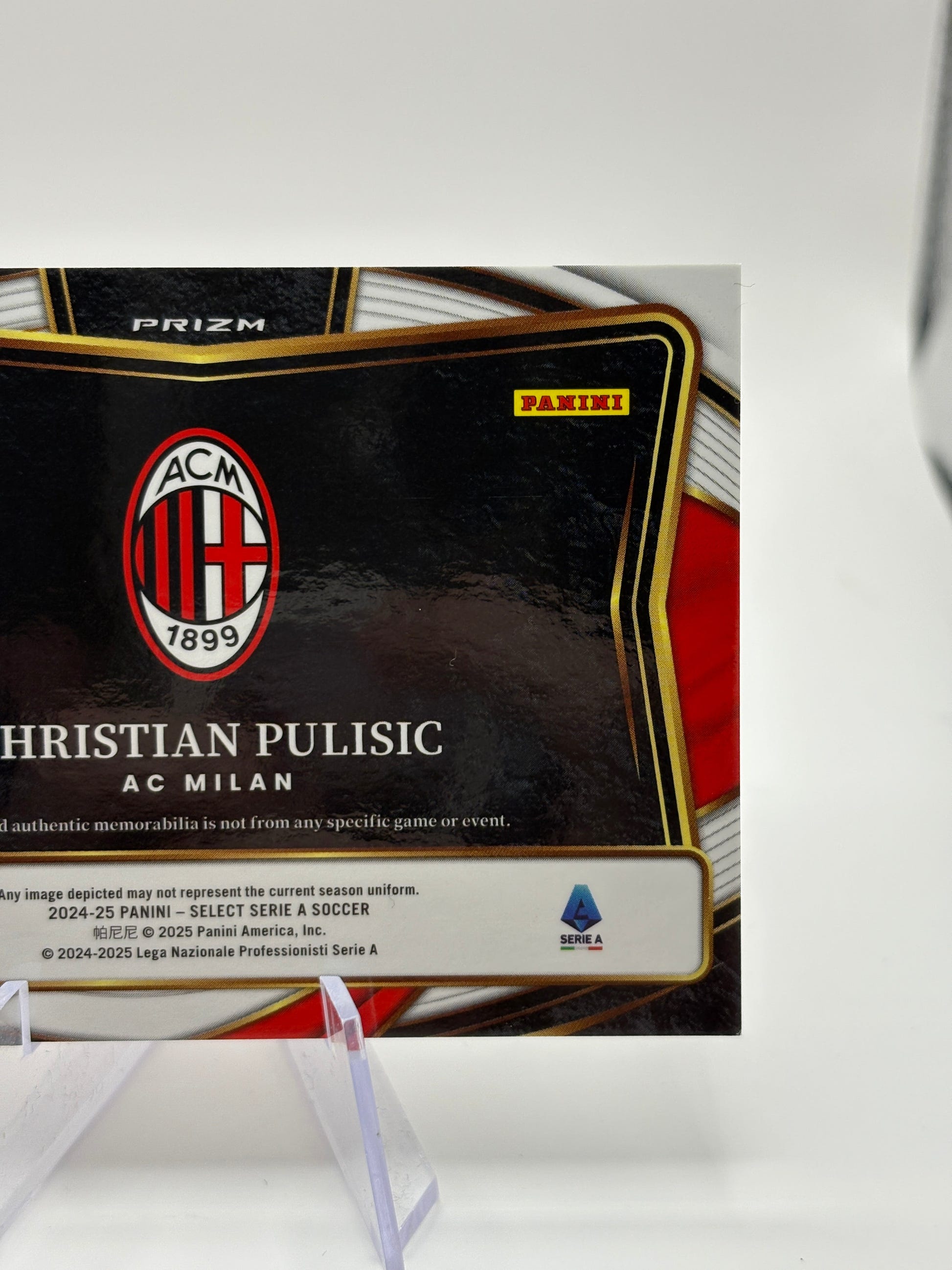 Christian Pulisic Patch AC Milan 2024-25 Panini Select Serie A Soccer USA FRENLY BRICKS - Open 7 Days image 4
