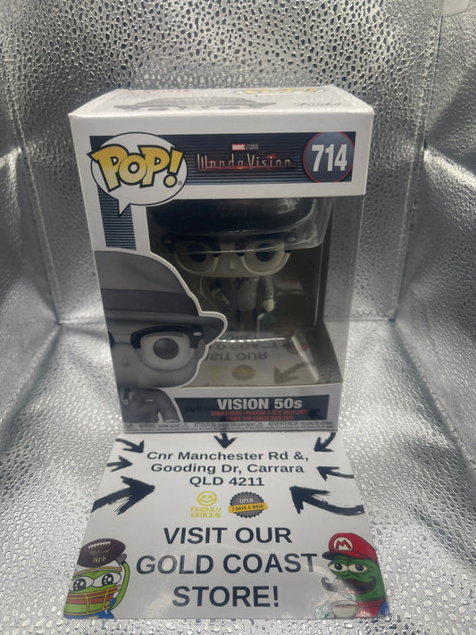 Pop Vinyl - Vision 50's - Marvel Wanda Vision - #714 FRENLY BRICKS - Open 7 Days