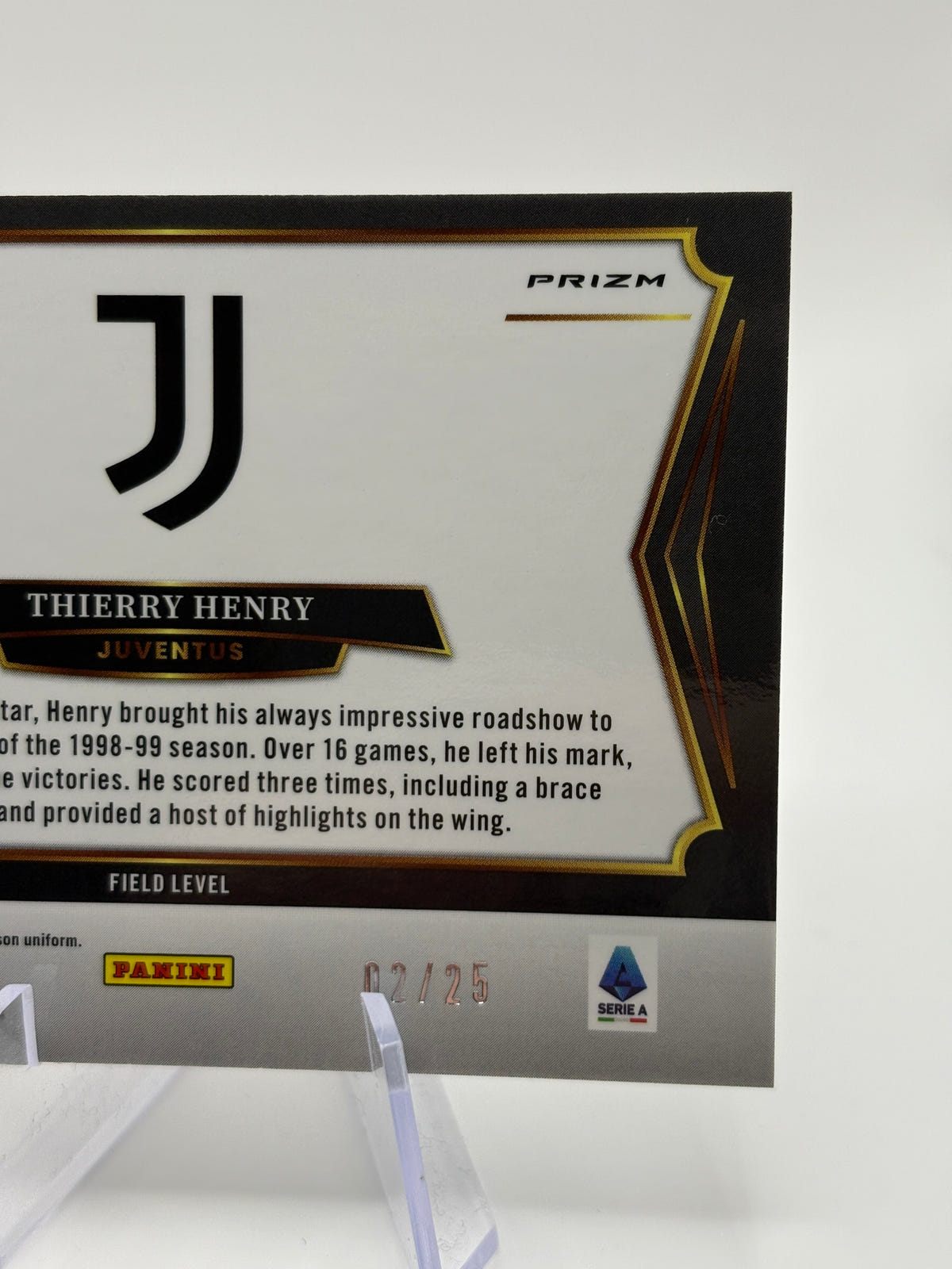 2024-25 Panini Select Serie A Thierry Henry #248 Multi Color Prizm /25 FRENLY BRICKS - Open 7 Days image 4