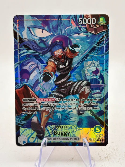One Piece TCG OP16 - Buggy OP16-041 Leader Alt Art NM