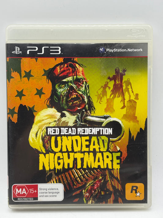 Playstation 3 Red Dead Redemption Undead Nightmare Video Game with Manual