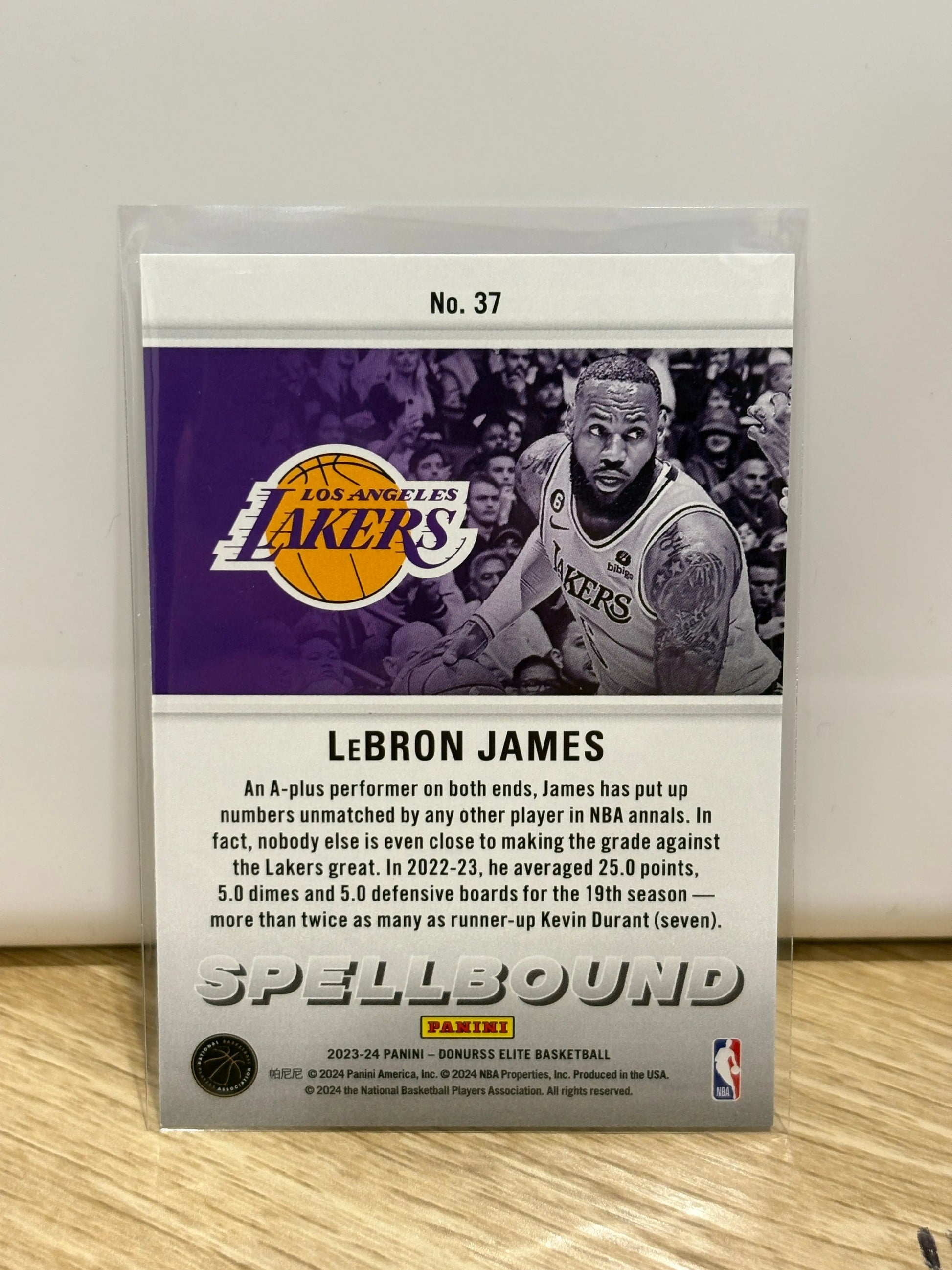 2023-24 Donruss Elite LeBron James #37 Spellbound FRENLY BRICKS - Open 7 Days