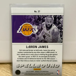 2023-24 Donruss Elite LeBron James #37 Spellbound FRENLY BRICKS - Open 7 Days