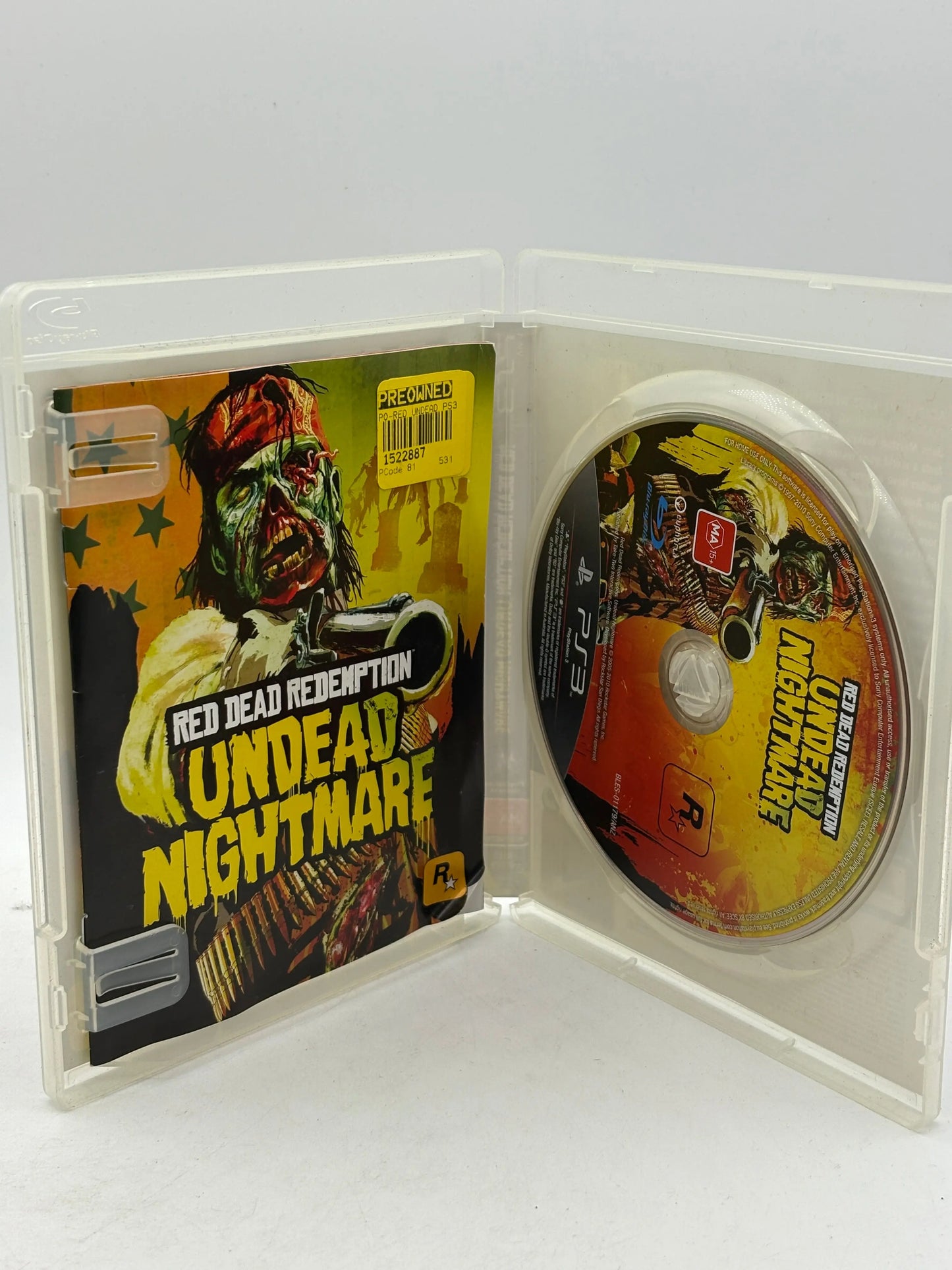Playstation 3 Red Dead Redemption Undead Nightmare Video Game with Manual FRENLY BRICKS - Open 7 Days