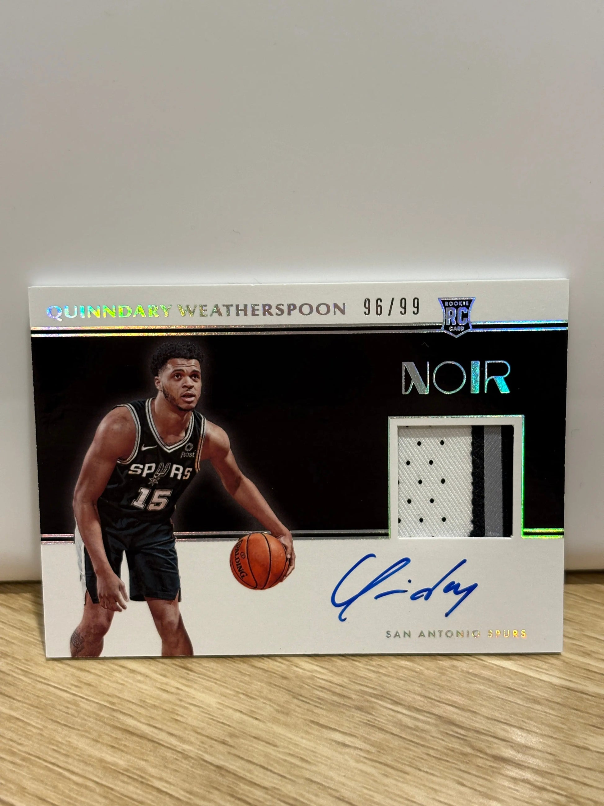 2019-20 Panini Noir QUINNDARY WEATHERSPOON RC Rookie Jersey Patch Auto RPA /99 FRENLY BRICKS - Open 7 Days