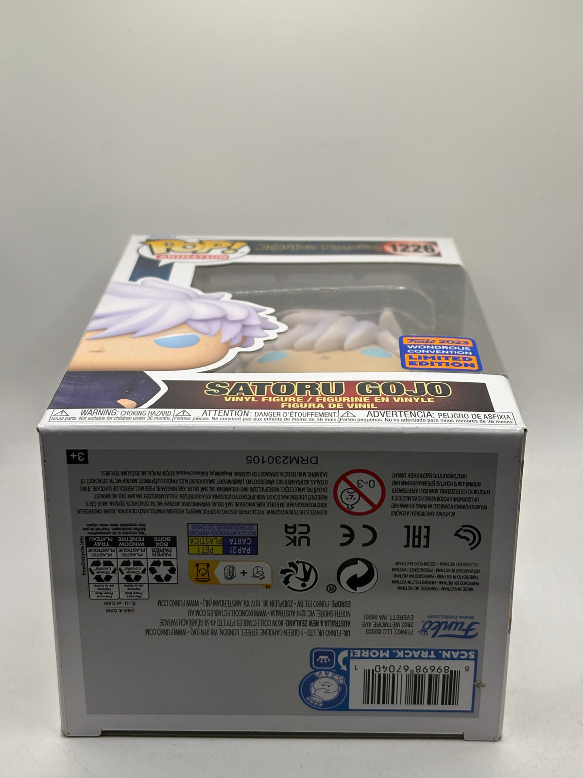 Funko POP! Animation Jujutsu Kaisen #1226 Satoru Gojo 2023 Wondrous Con FRENLY BRICKS - Open 7 Days image 6