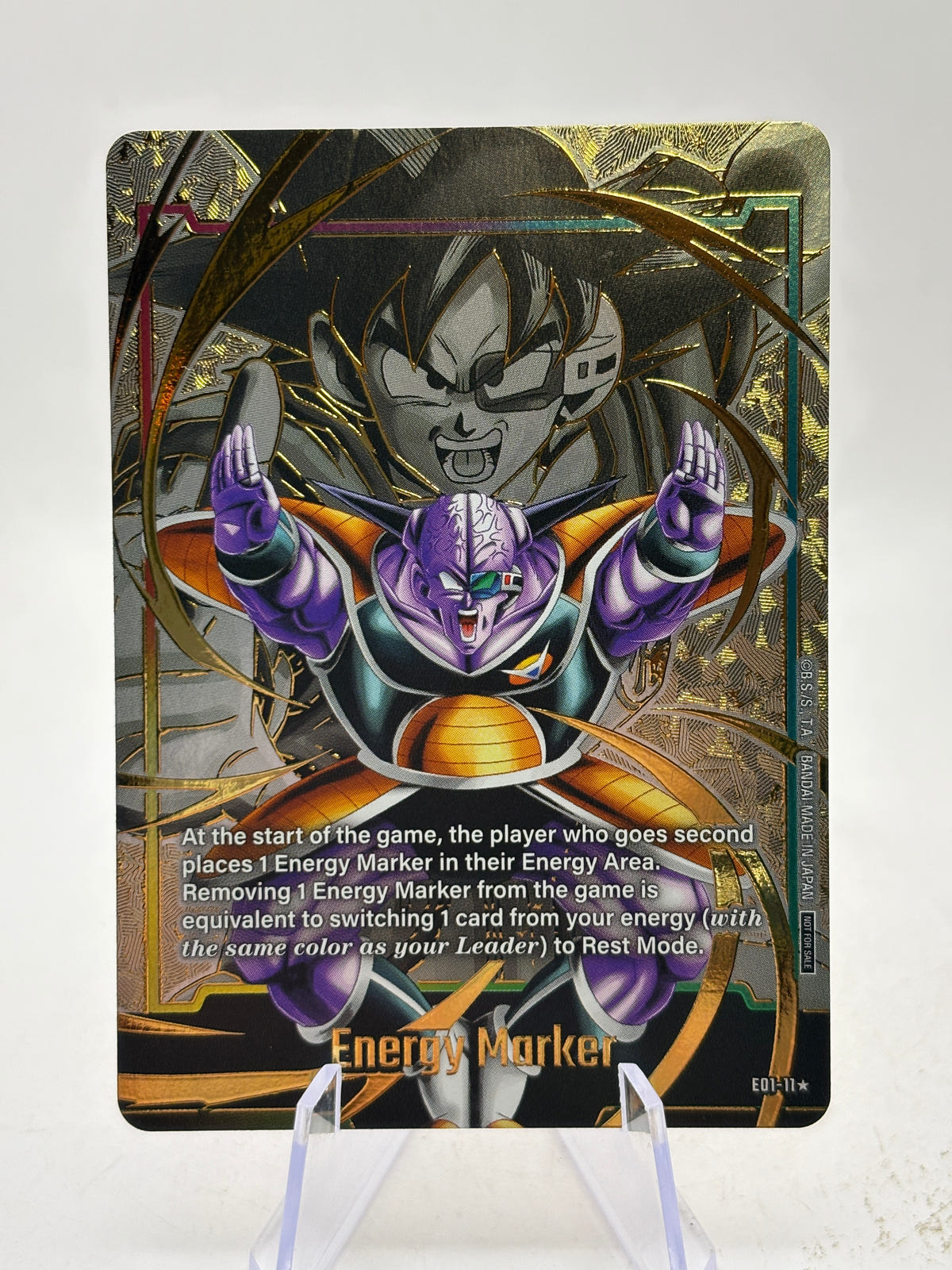 Dragon Ball Super Fusion World - Energy Marker Ginyu E01-11 Alt Art NM image 1