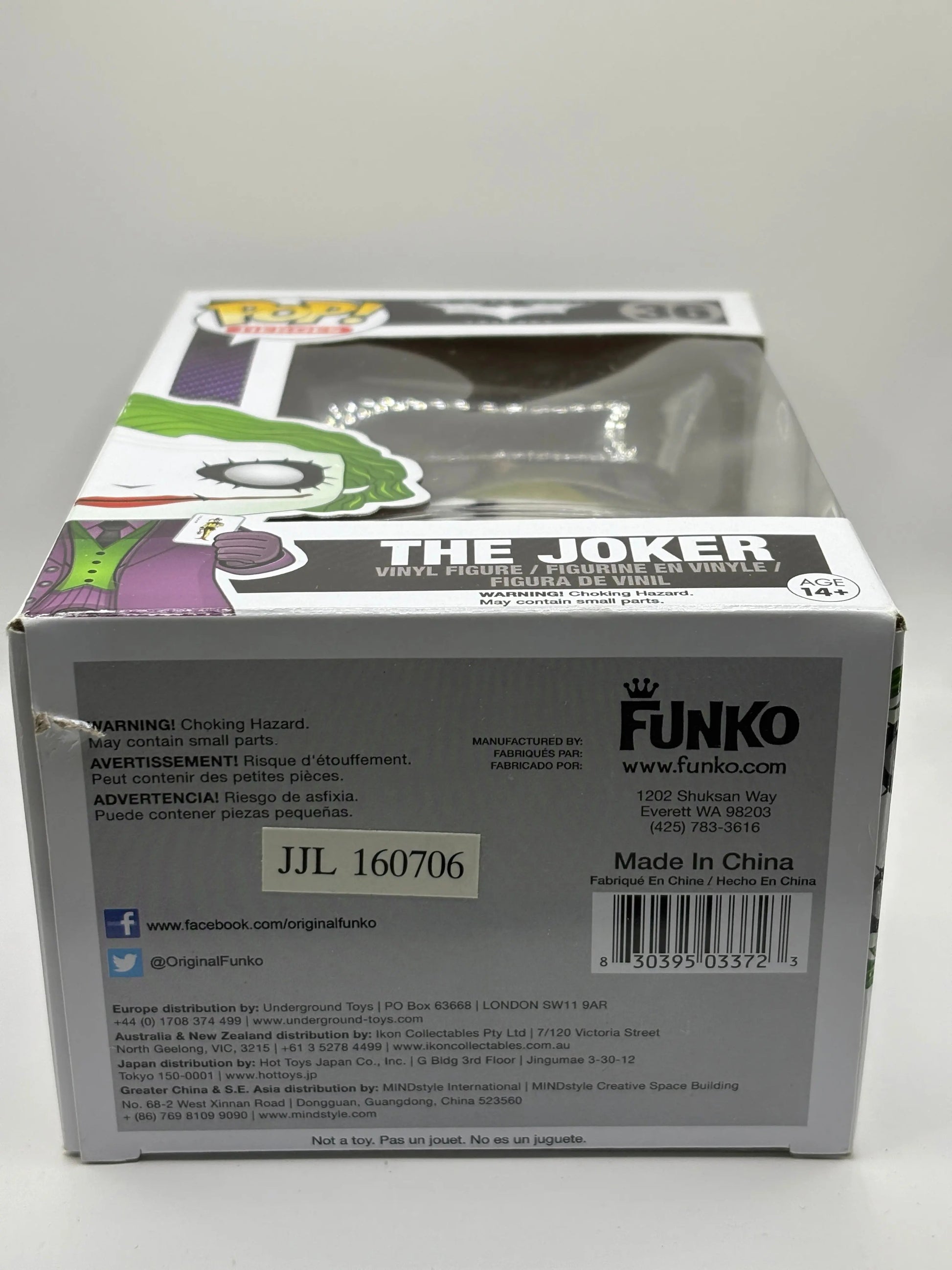 Funko POP! Heroes The Dark Knight Trilogy #36 The Joker FRENLY BRICKS - Open 7 Days