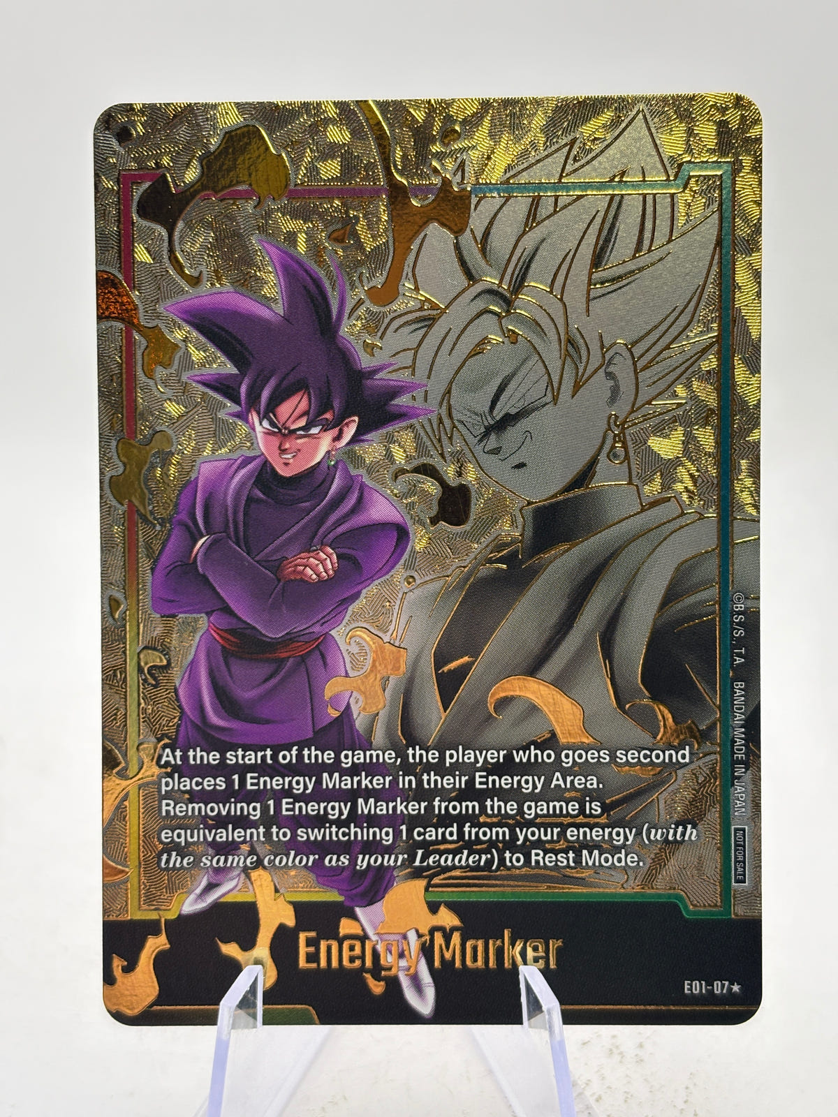 Dragon Ball Super Fusion World - Energy Marker Goku Black E01-07 Alt Art NM image 1