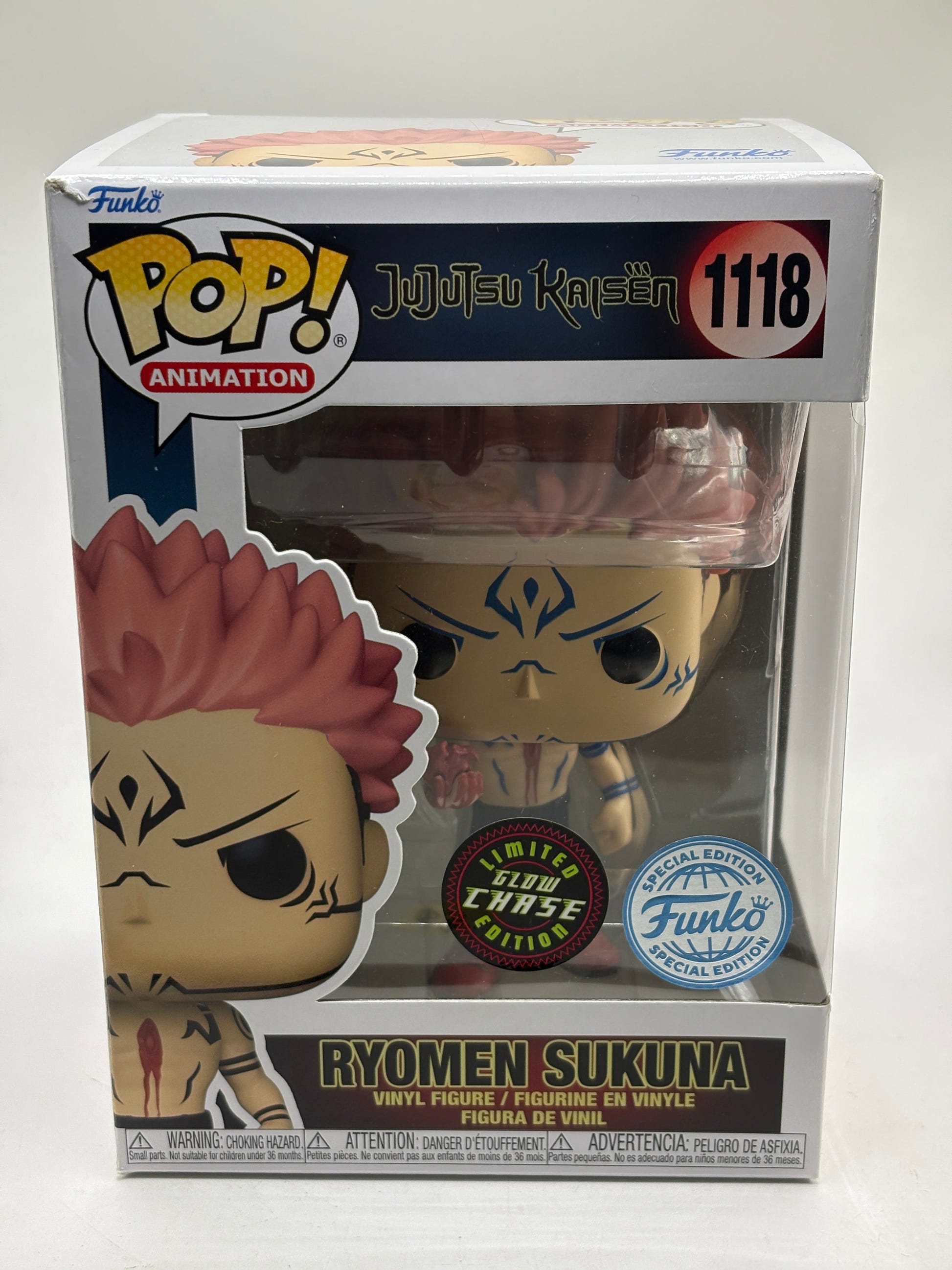 Funko POP! Animation Jujutsu Kaisen #1118 Ryomen Sukuna Limited Glow Chase FRENLY BRICKS - Open 7 Days image 1
