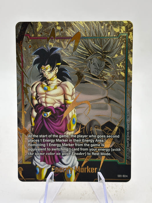 Dragon Ball Super Fusion World Energy Marker Broly E01-03 Alt Art NM