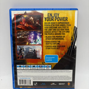 Sony Playstation 4 - Infamous Second Son Video Game with Manuals FRENLY BRICKS - Open 7 Days