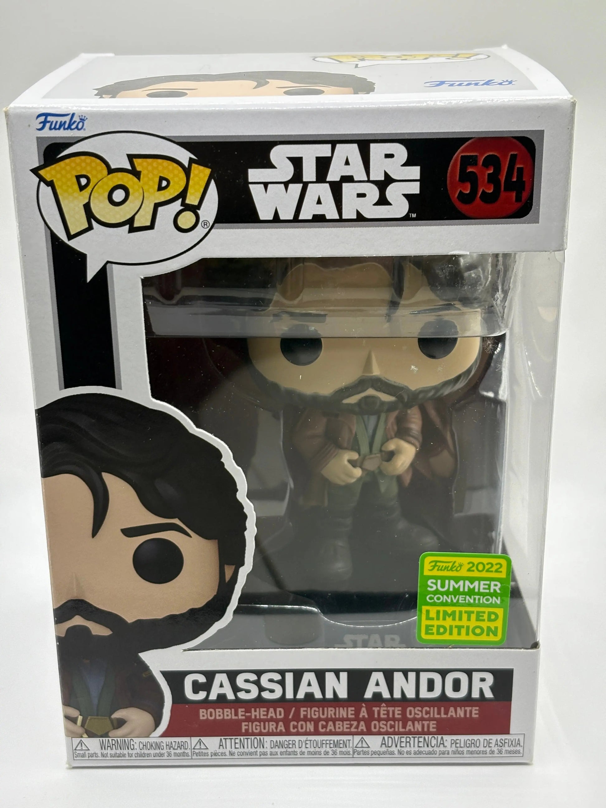 Funko POP! Star Wars #534 Cassian Andor 2022 Summer Con FRENLY BRICKS - Open 7 Days