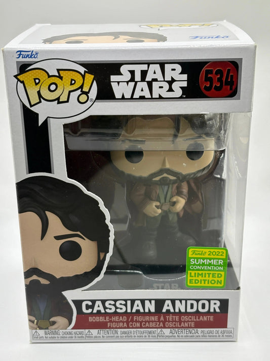 Funko POP! Star Wars #534 Cassian Andor 2022 Summer Con FRENLY BRICKS - Open 7 Days
