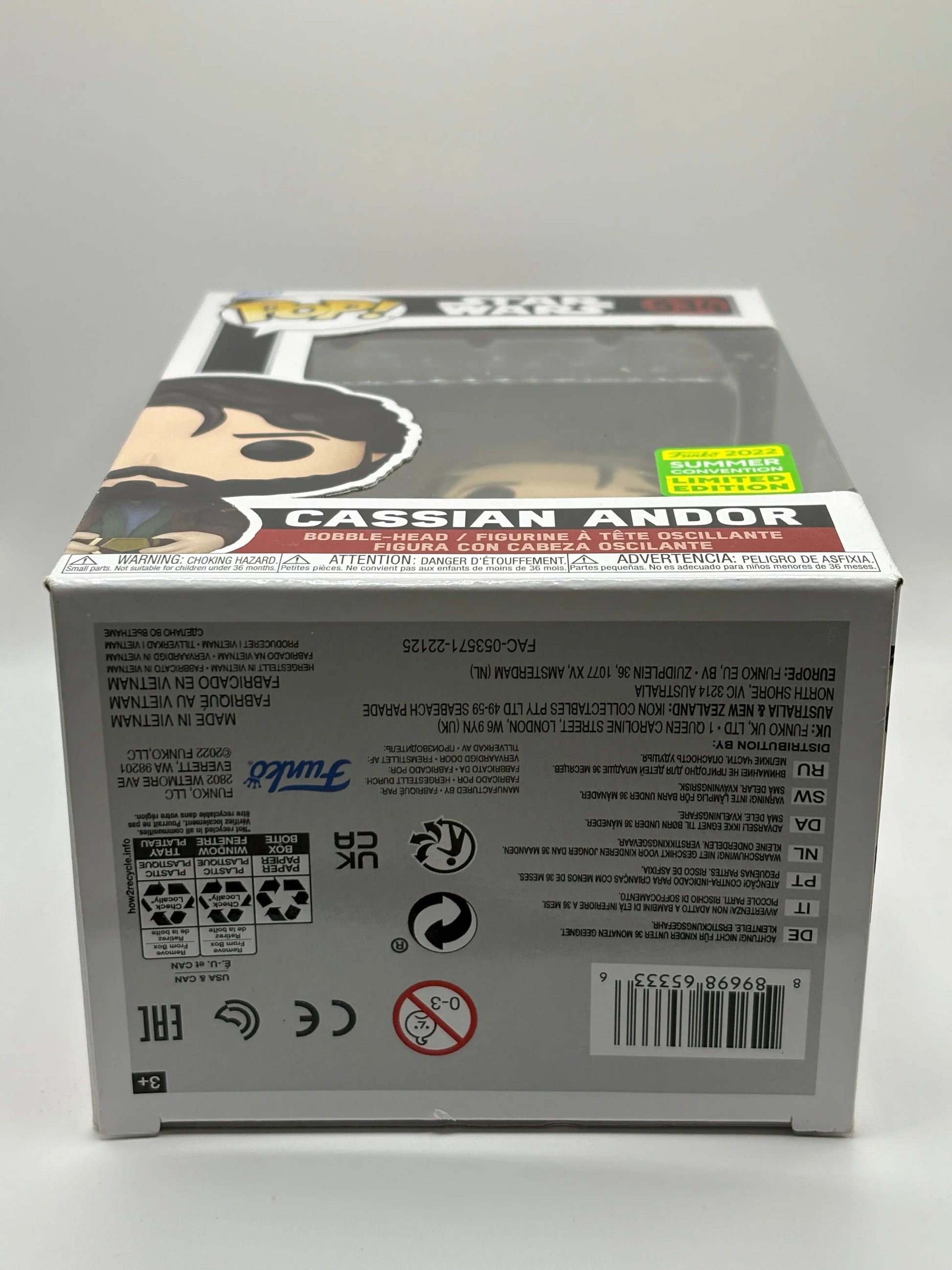 Funko POP! Star Wars #534 Cassian Andor 2022 Summer Con FRENLY BRICKS - Open 7 Days