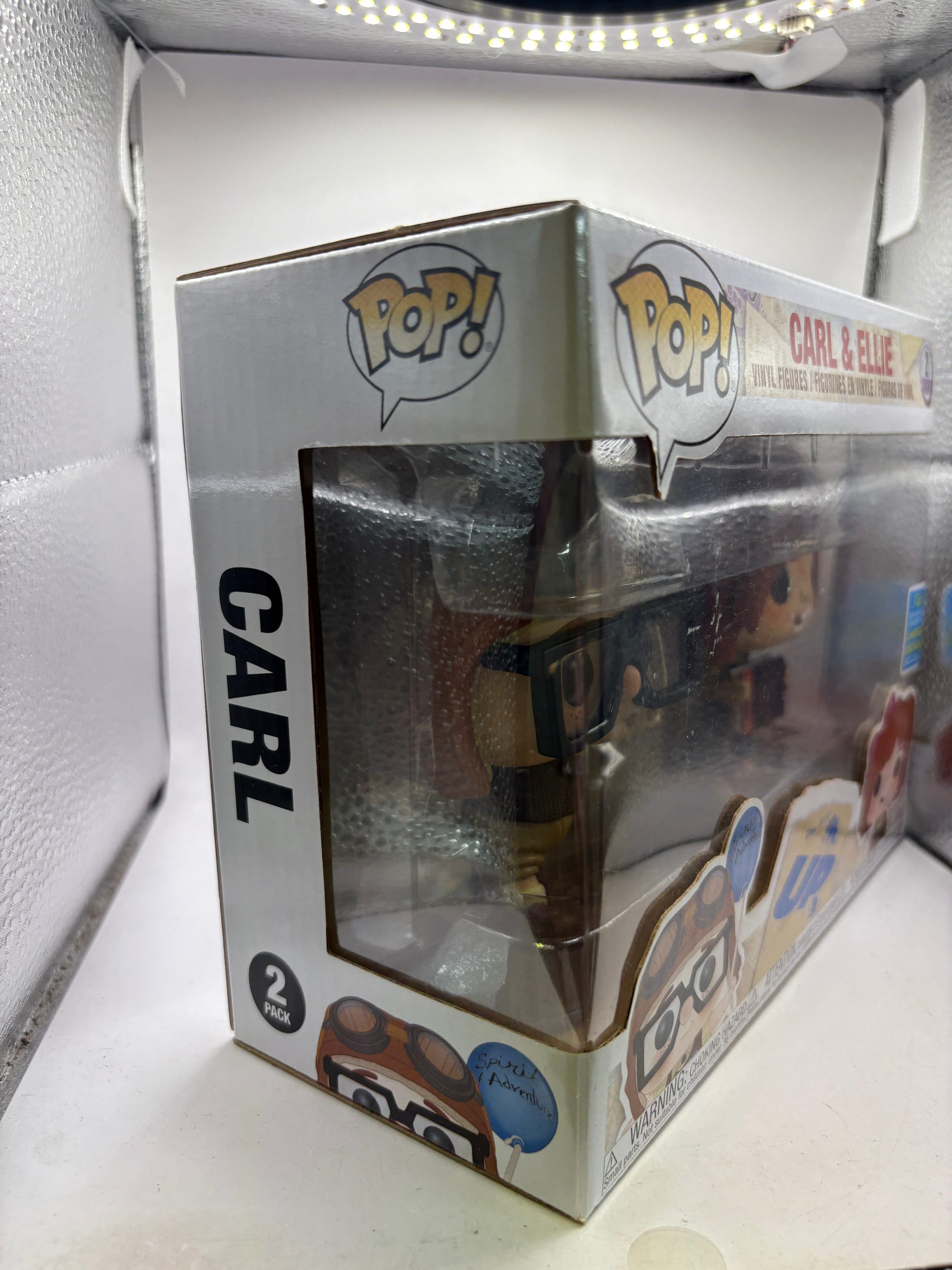 Funko POP! Disney UP 2 Pack Carl & Ellie 2019 Summer Limited Edition Sun DMG image 3