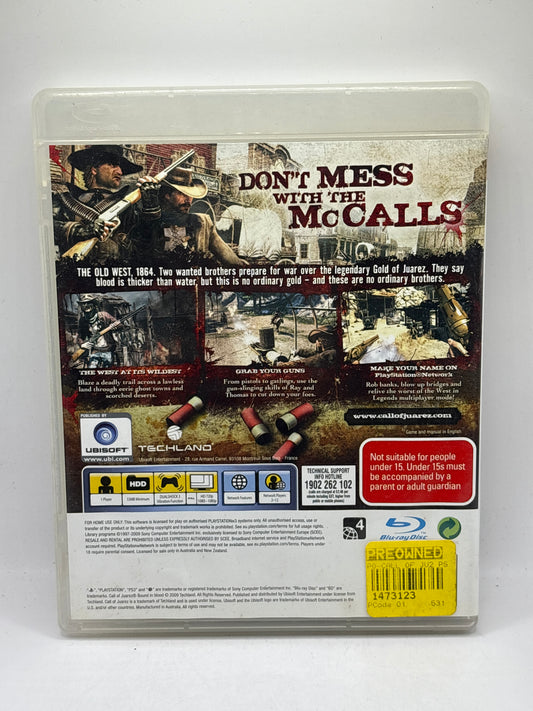 Sony Playstation 3 Call of Juarez Bound in Blood Video Game