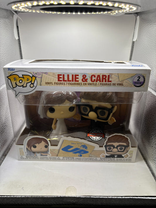 Funko POP! Disney UP 2 Pack Ellie and Carl Special Edition Vinyl Figures
