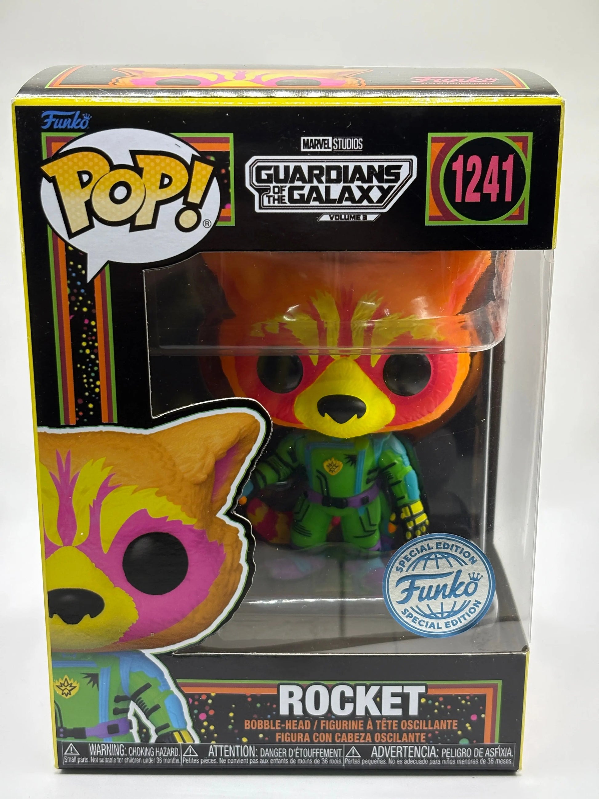 Funko POP! Marvel Guardians of the Galaxy #1241 Rocket SE FRENLY BRICKS - Open 7 Days