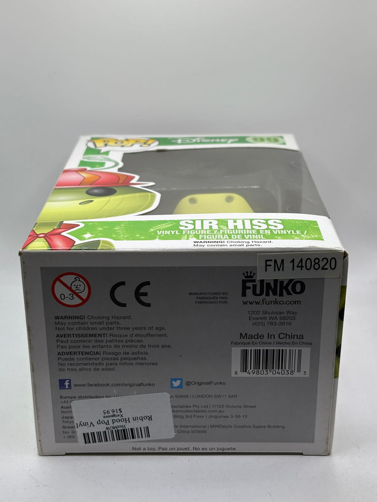 Funko POP! Disney Robin Hood #99 Sir Hiss Vinyl Figure FRENLY BRICKS - Open 7 Days image 6