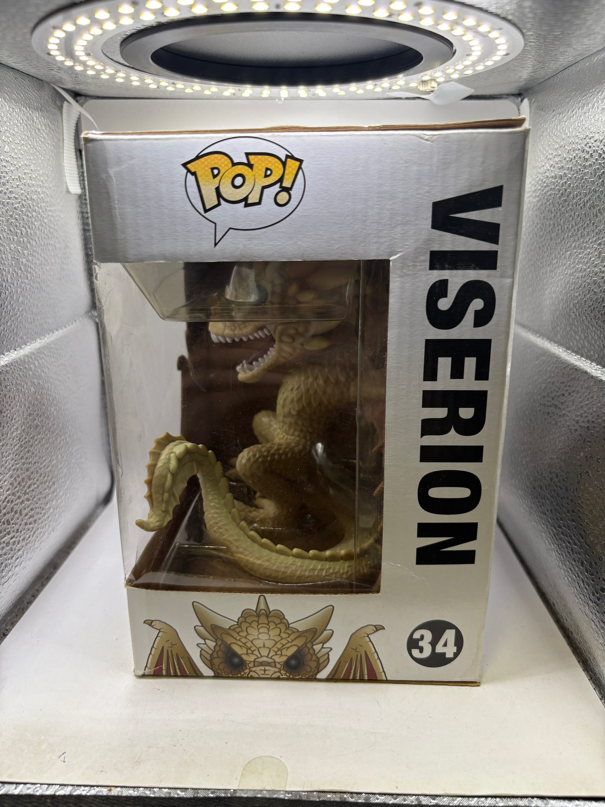 Funko POP! Game of Thrones #34 Viserion Vinyl Figure Box DMG image 2