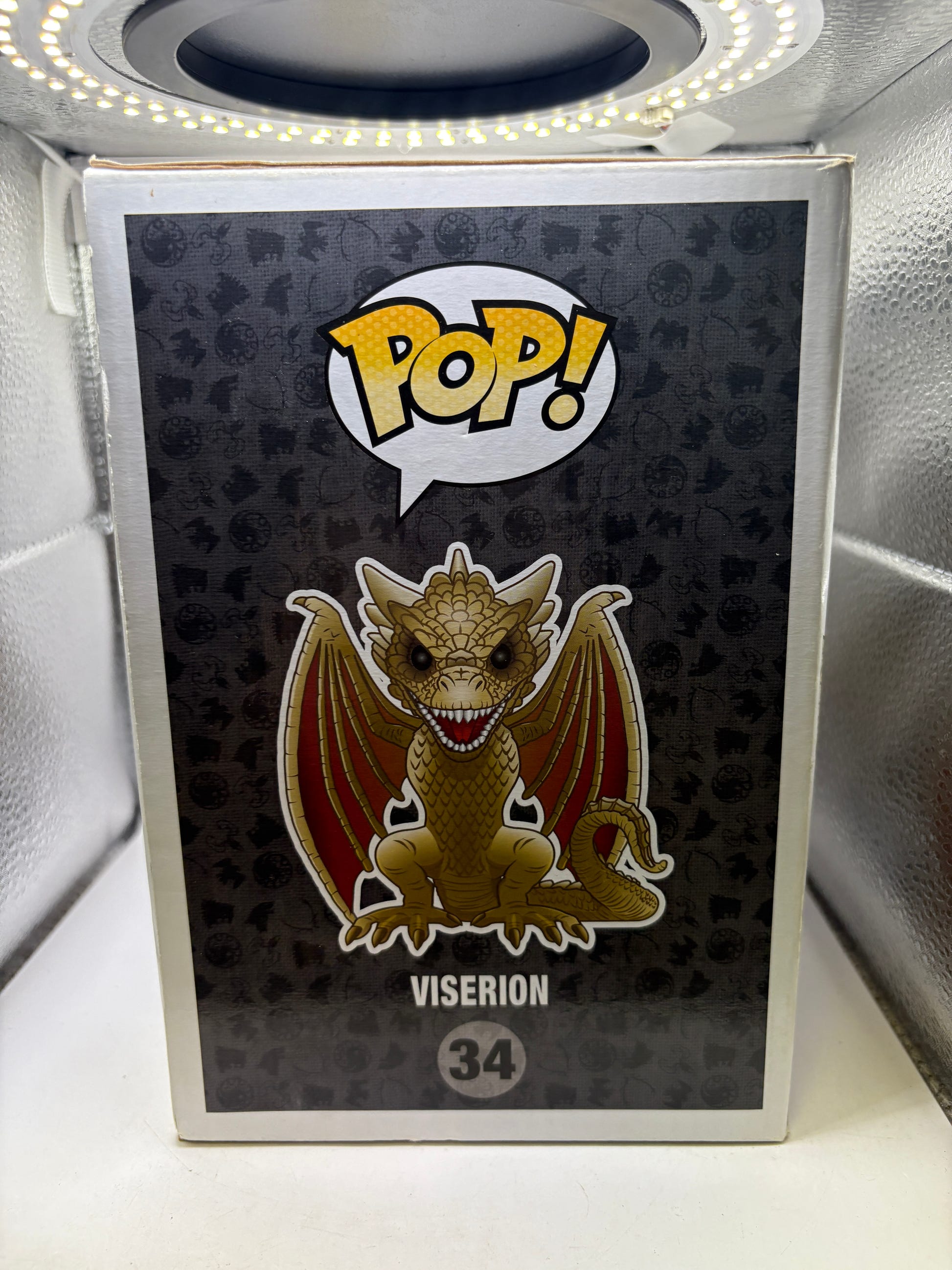 Funko POP! Game of Thrones #34 Viserion Vinyl Figure Box DMG image 4