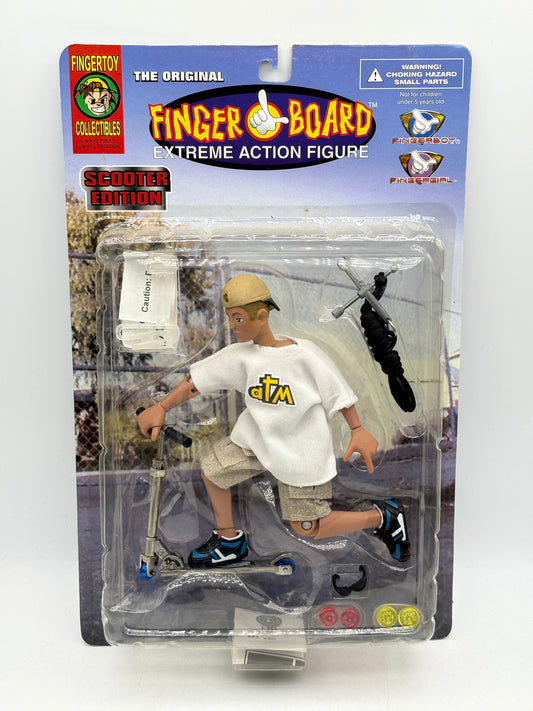 Vintage Finger Board Extreme Action Figure Scooter Edition (Black Rope)