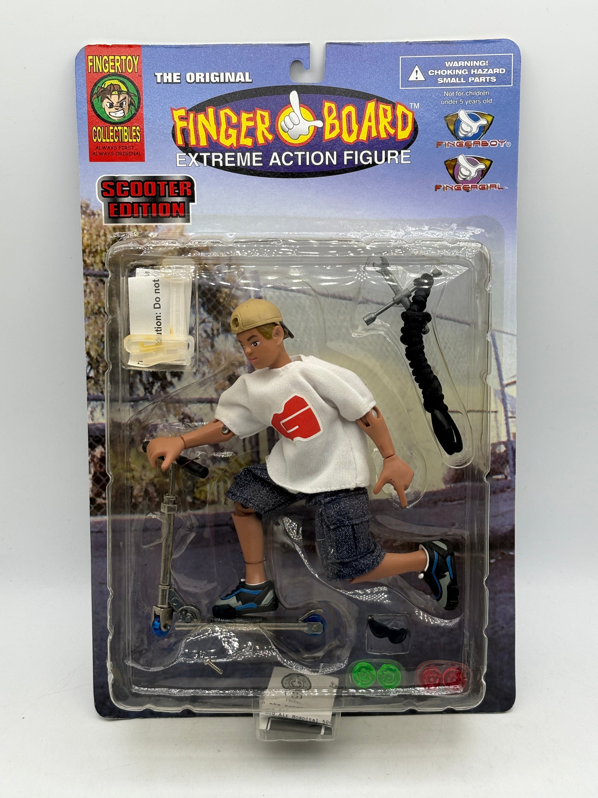 Vintage Finger Board Extreme Action Figure Scooter Edition (Black Rope) (1)