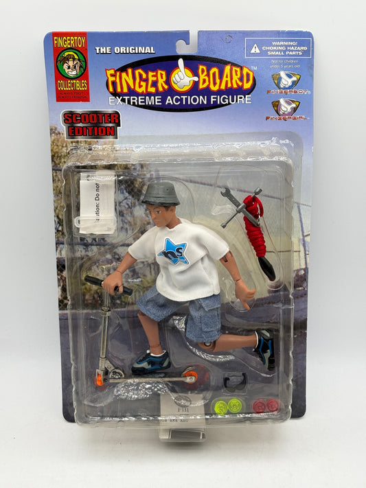 Vintage Finger Board Extreme Action Figure Scooter Edition (Red Rope)