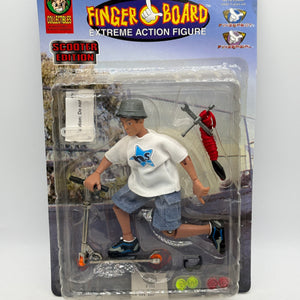 Vintage Finger Board Extreme Action Figure Scooter Edition (Red Rope)