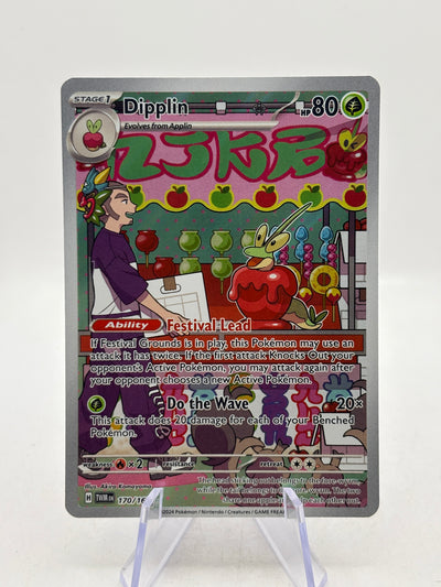 Pokemon TCG Twilight Masquerade- Dipplin 170/167 Illustration Rare Lp