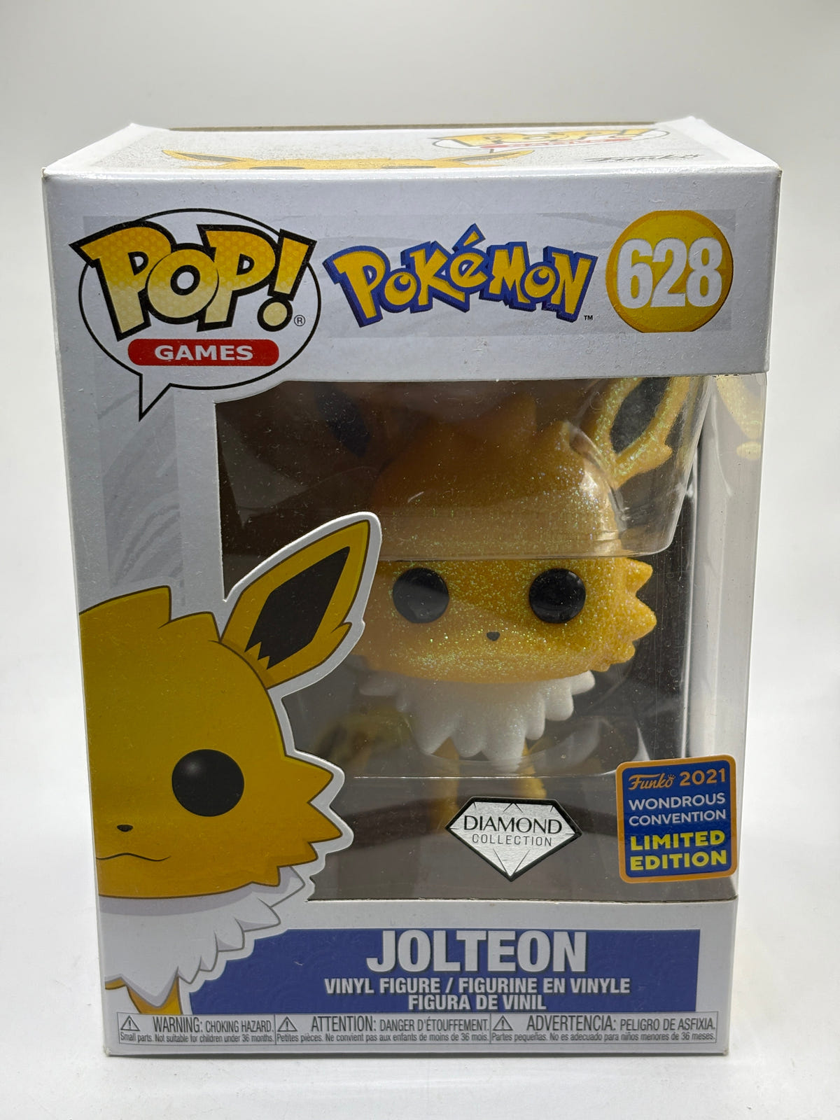 Funko POP! Games Pokemon #628 Jolteon Diamond 2021 Wondrous Limited FRENLY BRICKS - Open 7 Days image 1