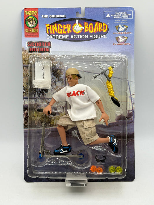 Vintage Finger Board Extreme Action Figure Scooter Edition (Yellow Rope)