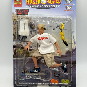 Vintage Finger Board Extreme Action Figure Scooter Edition (Yellow Rope)