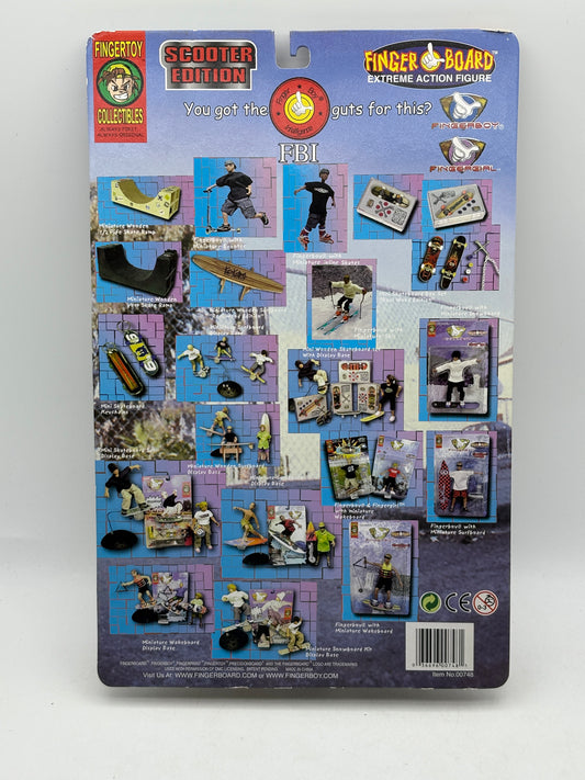 Vintage Finger Board Extreme Action Figure Scooter Edition (Yellow Rope)