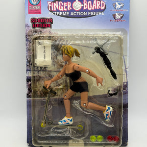 Vintage Finger Board Extreme Action Figure Scooter Edition Girl (Black Rope) (1)