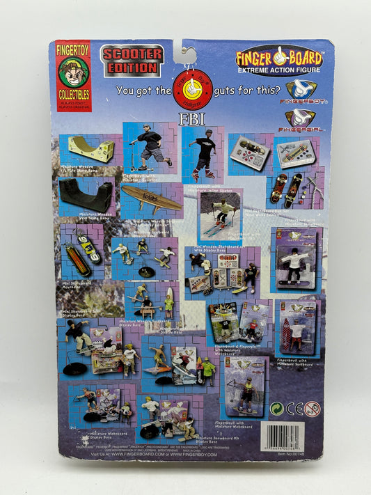 Vintage Finger Board Extreme Action Figure Scooter Edition Girl (Black Rope) (1)