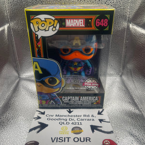 Pop Vinyl Figure - Marvel - Captain America - #648 FRENLY BRICKS - Open 7 Days