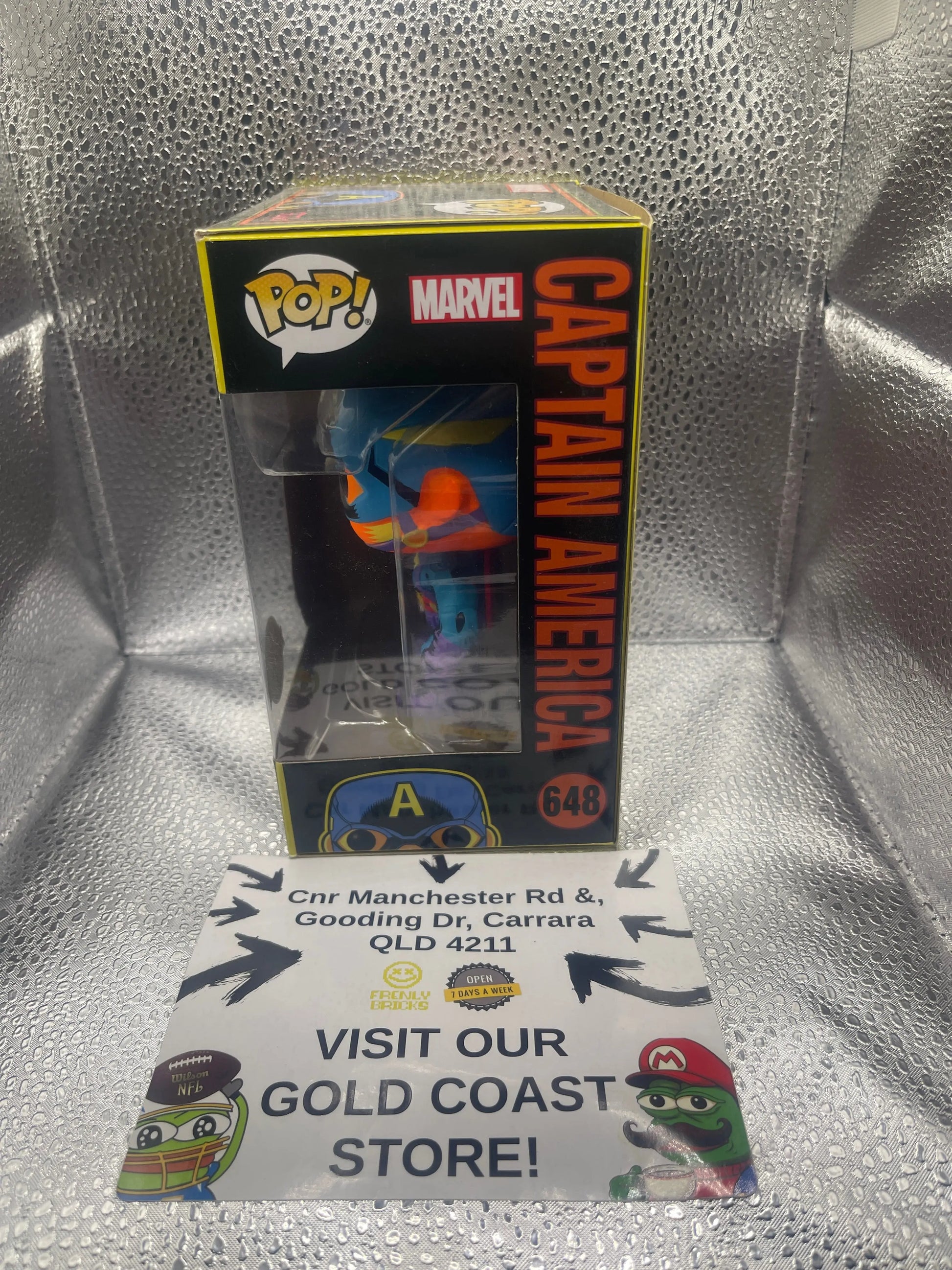 Pop Vinyl Figure - Marvel - Captain America - #648 FRENLY BRICKS - Open 7 Days