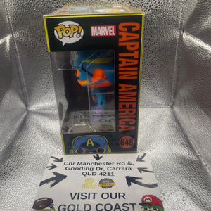 Pop Vinyl Figure - Marvel - Captain America - #648 FRENLY BRICKS - Open 7 Days