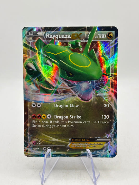 Pokemon TCG Roaring Skies - Rayquaza EX 60/108 Rare Holo LP