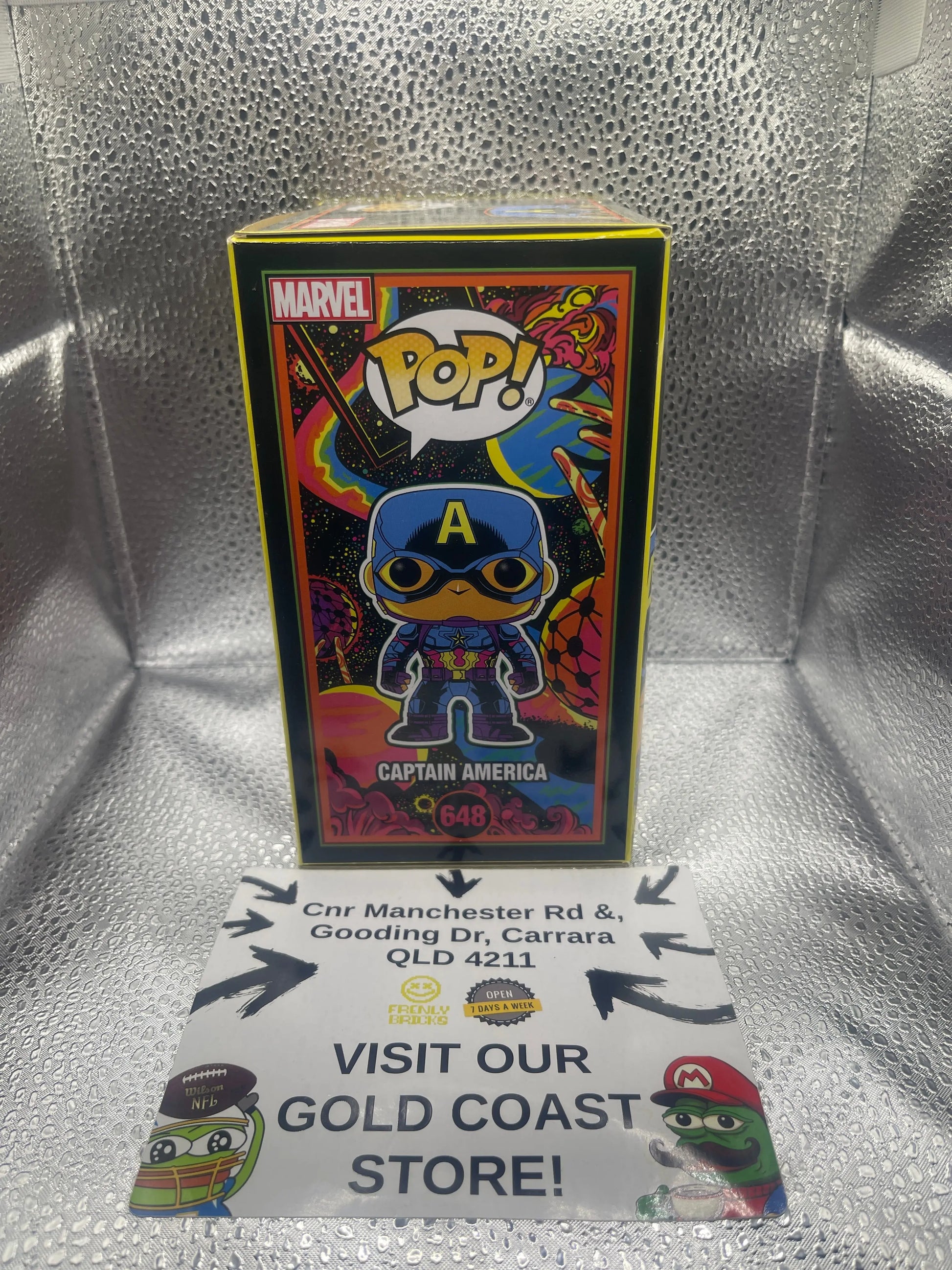 Pop Vinyl Figure - Marvel - Captain America - #648 FRENLY BRICKS - Open 7 Days