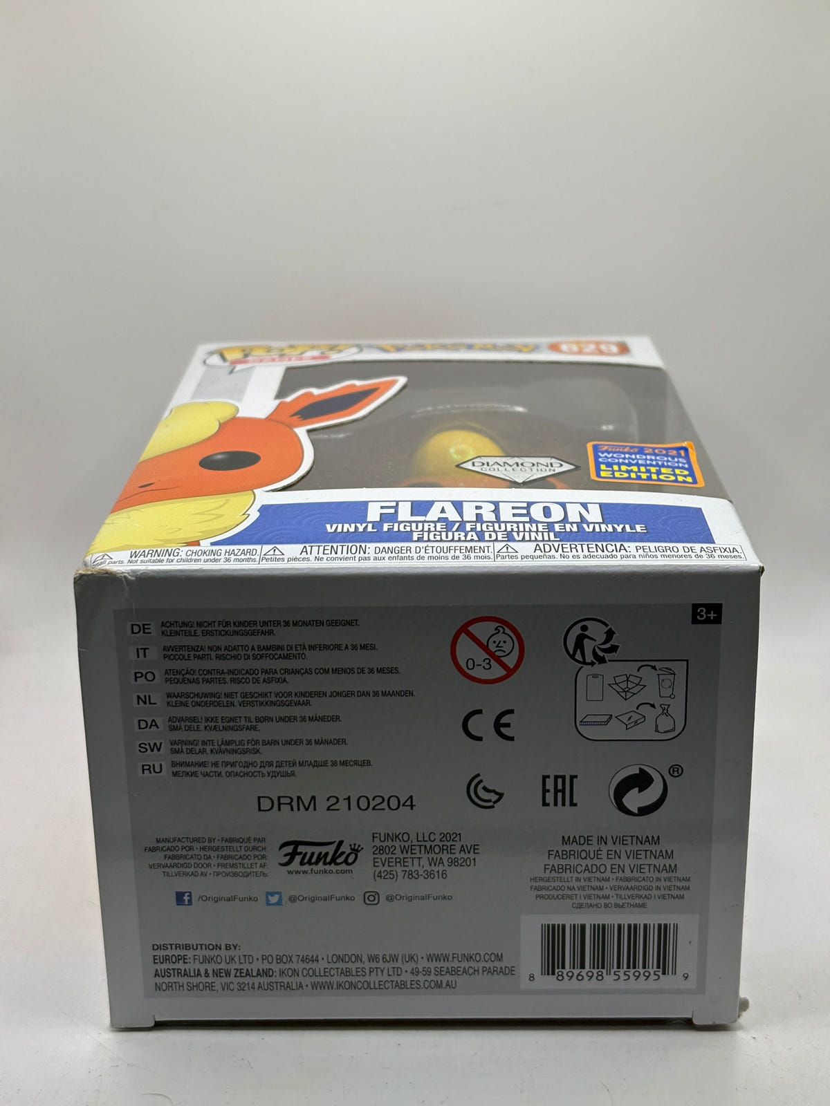 Funko POP! Games Pokémon #629 Flareon Diamond 2021 Wondrous Limited image 6
