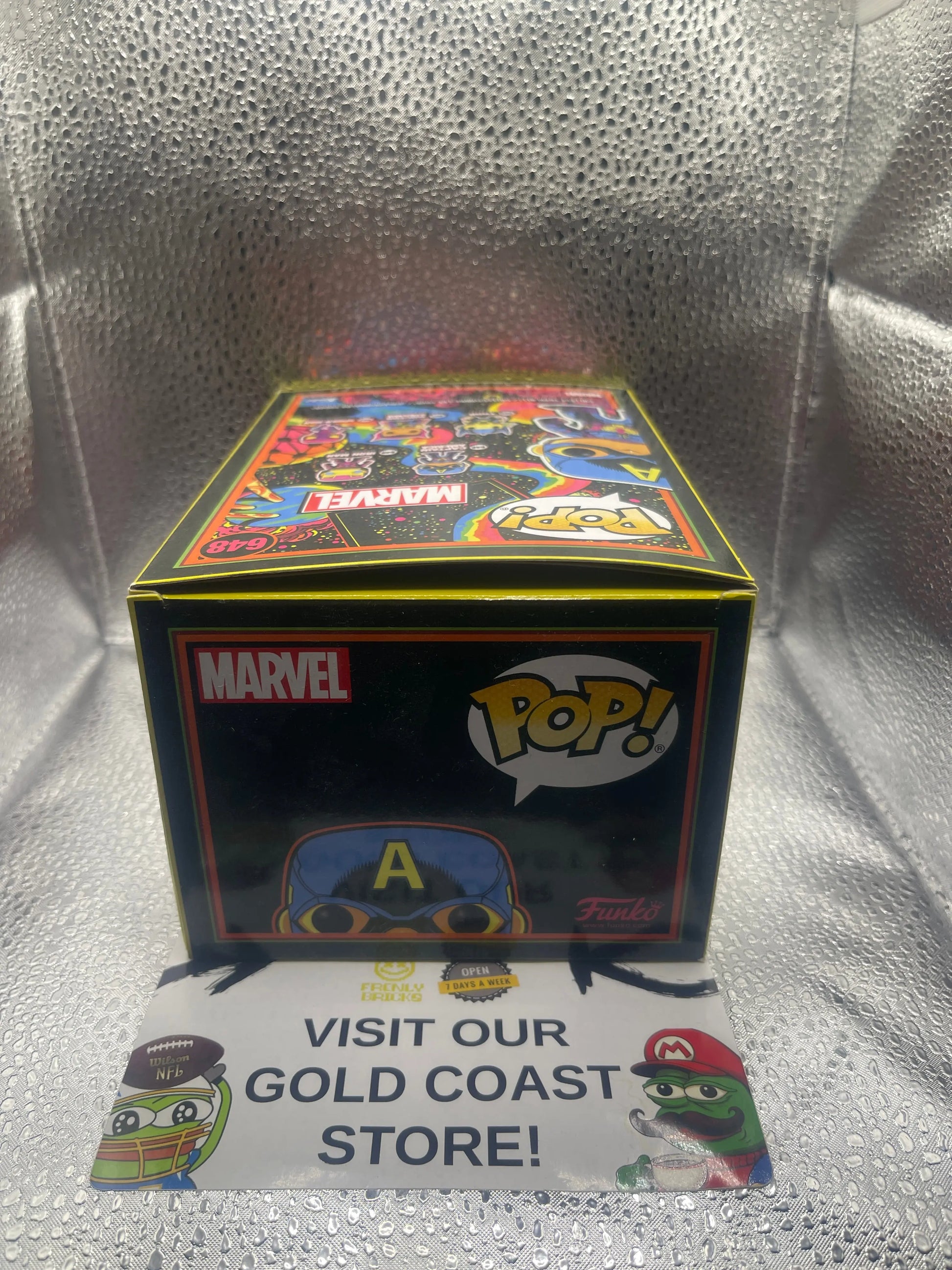 Pop Vinyl Figure - Marvel - Captain America - #648 FRENLY BRICKS - Open 7 Days