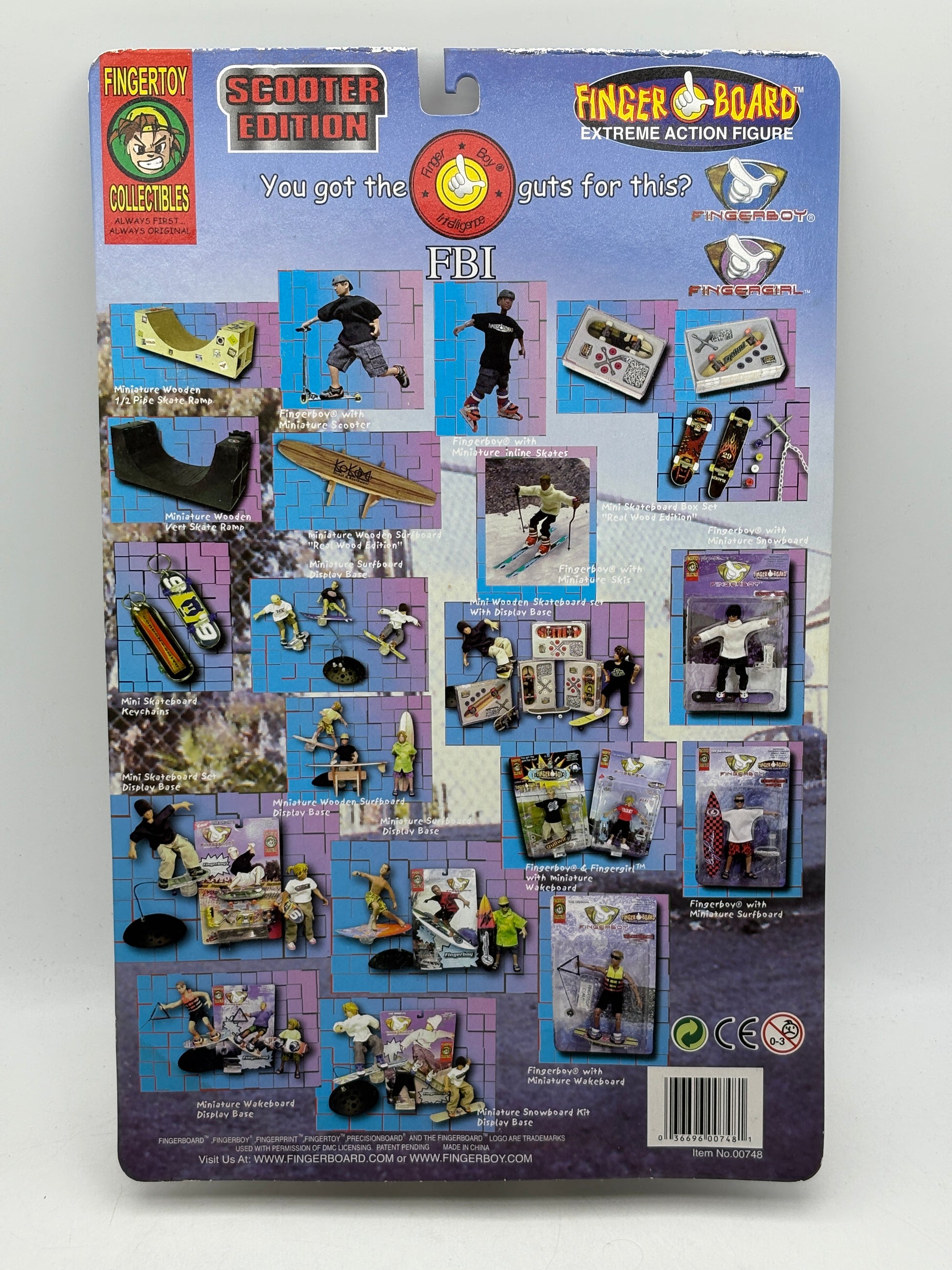 Vintage Finger Board Extreme Action Figure Scooter Edition (Yellow Rope) (1)