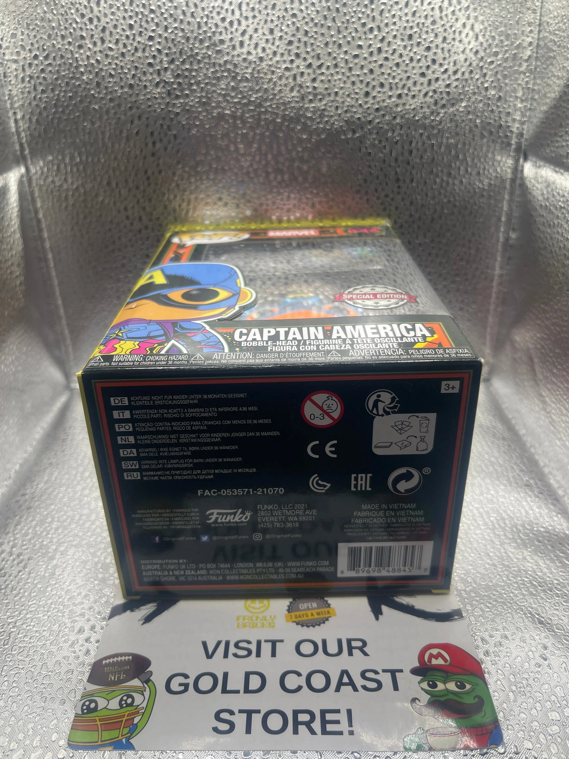 Pop Vinyl Figure - Marvel - Captain America - #648 FRENLY BRICKS - Open 7 Days