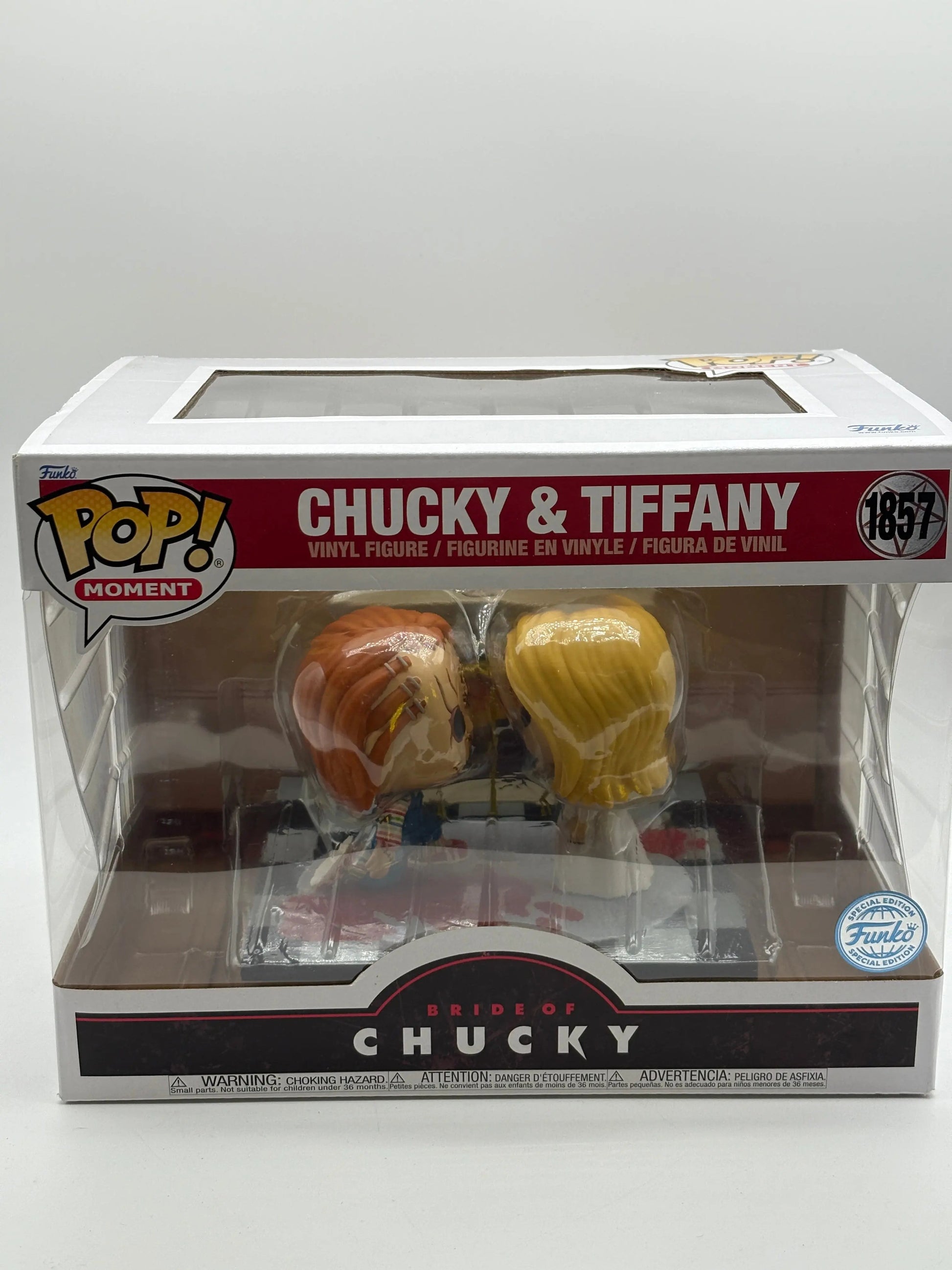 Funko POP! Moment Bride of Chucky #1857 Chucky & Tiffany Special Edition FRENLY BRICKS - Open 7 Days