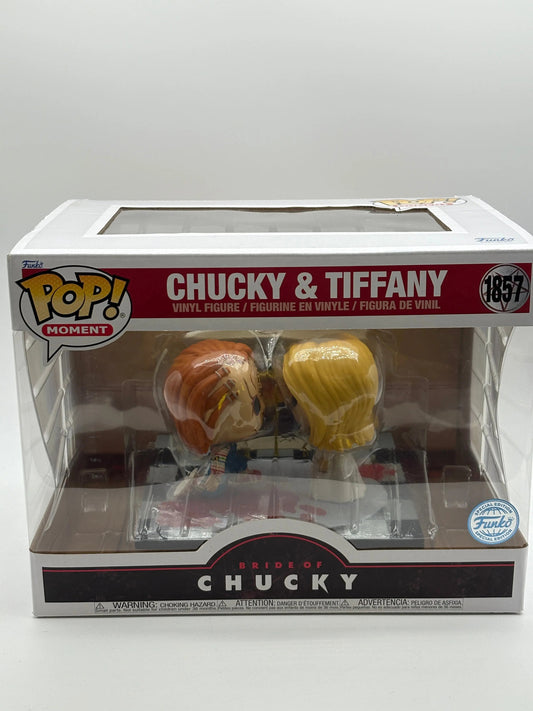 Funko POP! Moment Bride of Chucky #1857 Chucky & Tiffany Special Edition FRENLY BRICKS - Open 7 Days