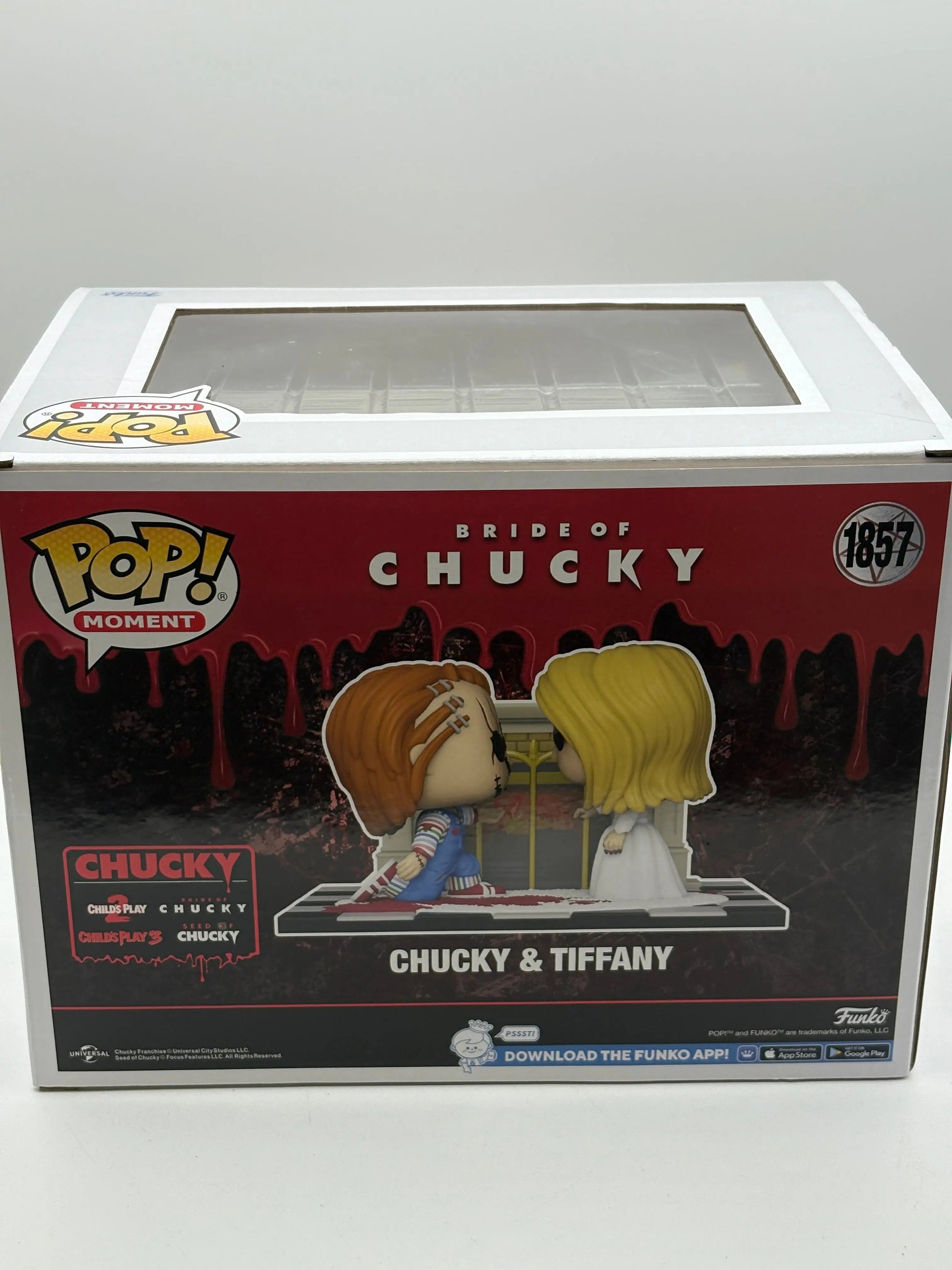 Funko POP! Moment Bride of Chucky #1857 Chucky & Tiffany Special Edition FRENLY BRICKS - Open 7 Days