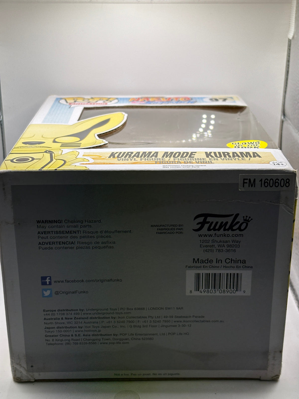 Funko POP! Animation Naruto Shippuden #97 Kurama Mode Kurama Glow *Box Damage FRENLY BRICKS - Open 7 Days image 6